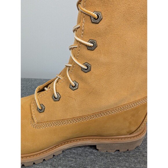 Timberland Women's Boots Size 9.5 Mid Calf Waterproof Brown Lace-up New With Box - Picture 11 of 13